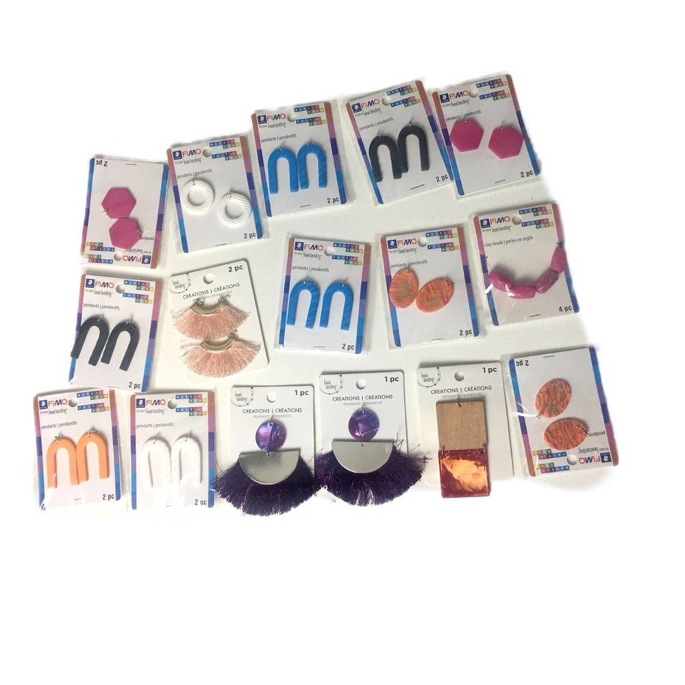 Lot of 16 Piece Jewelry Findings Pendants for Jewelry Making and Crafting